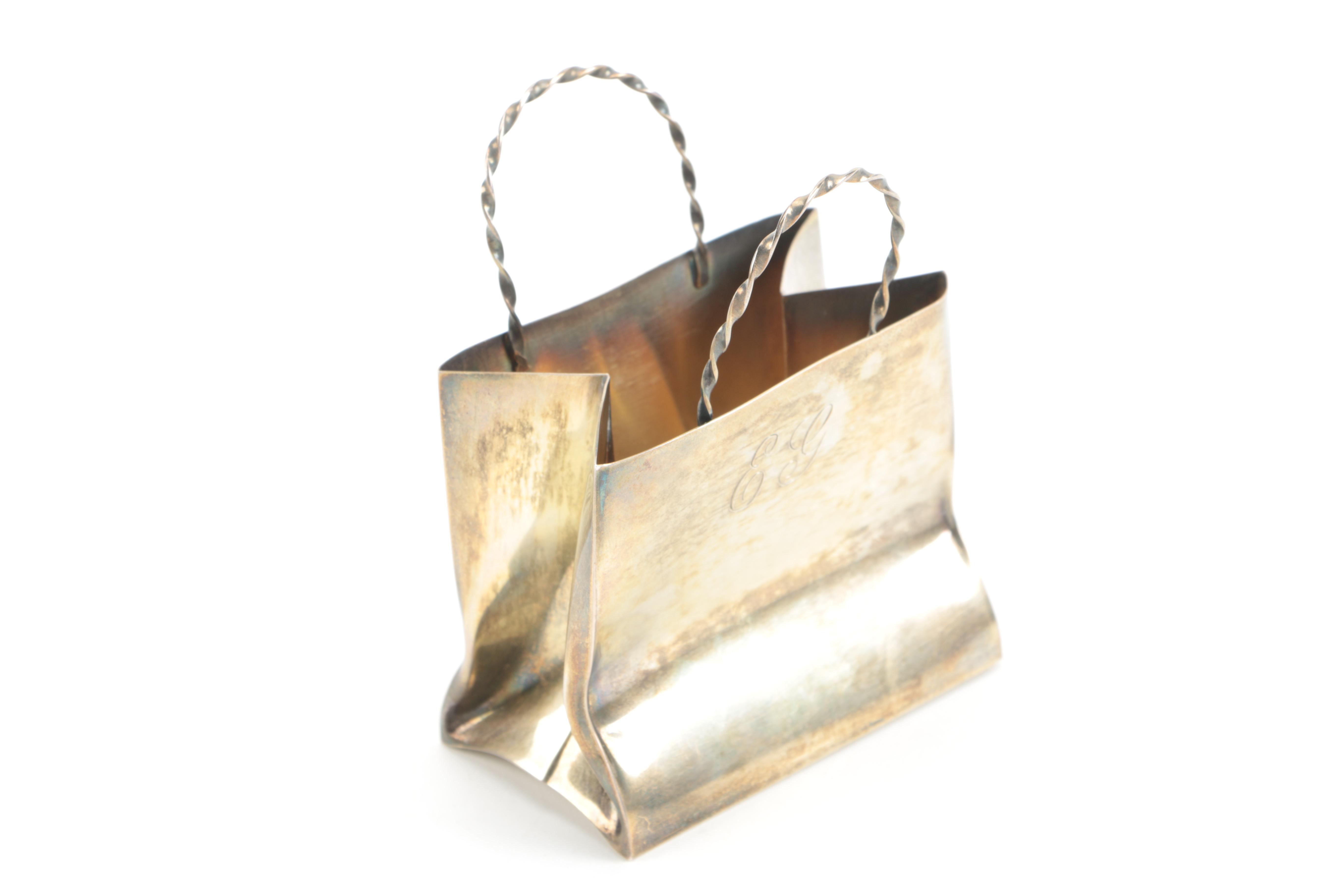 Cartier Sterling Silver "Gift Bag" Miniature