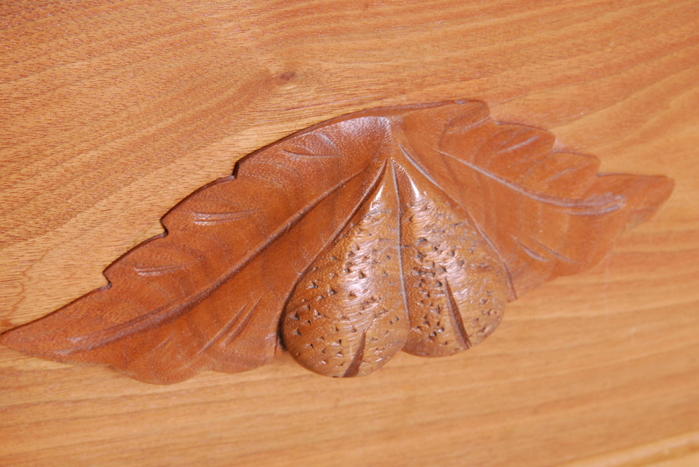 Refinished Antique Cherry Chest of Drawer and Mirror