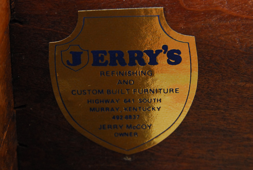 Refinished Antique Cherry Chest of Drawer and Mirror