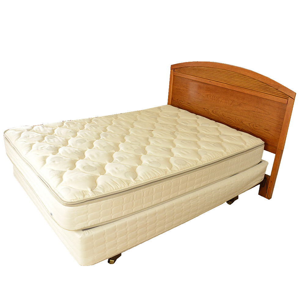 Full/Queen Adjustable Oak Headboard by Broyhill