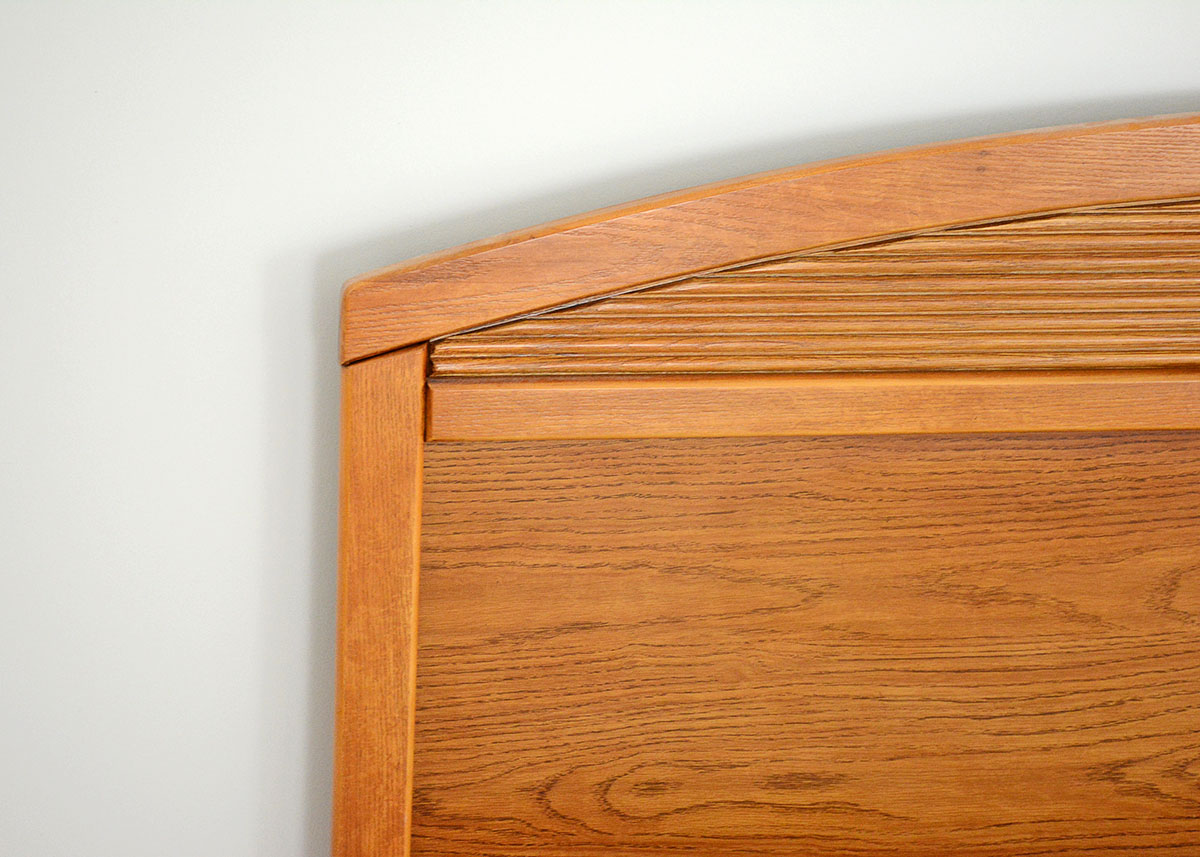 Full/Queen Adjustable Oak Headboard by Broyhill