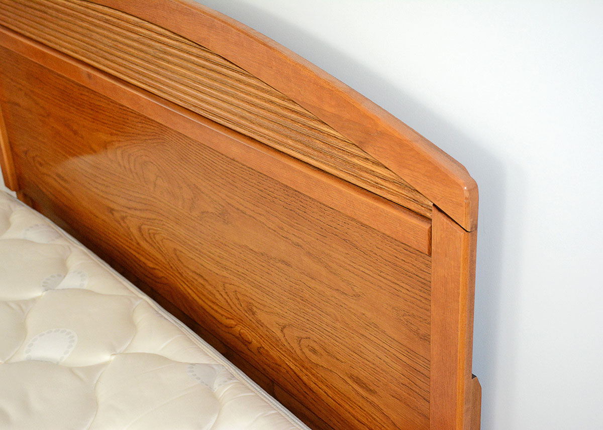 Full/Queen Adjustable Oak Headboard by Broyhill