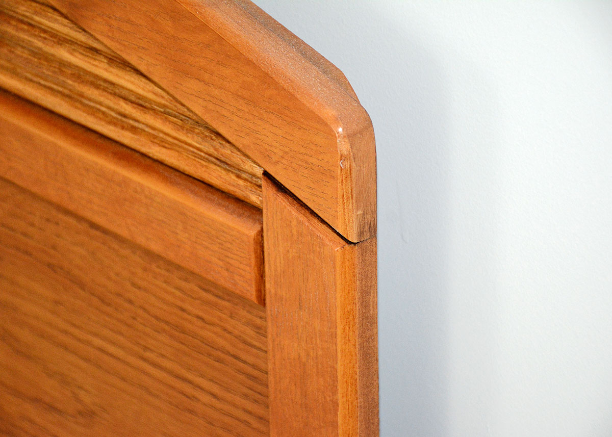 Full/Queen Adjustable Oak Headboard by Broyhill