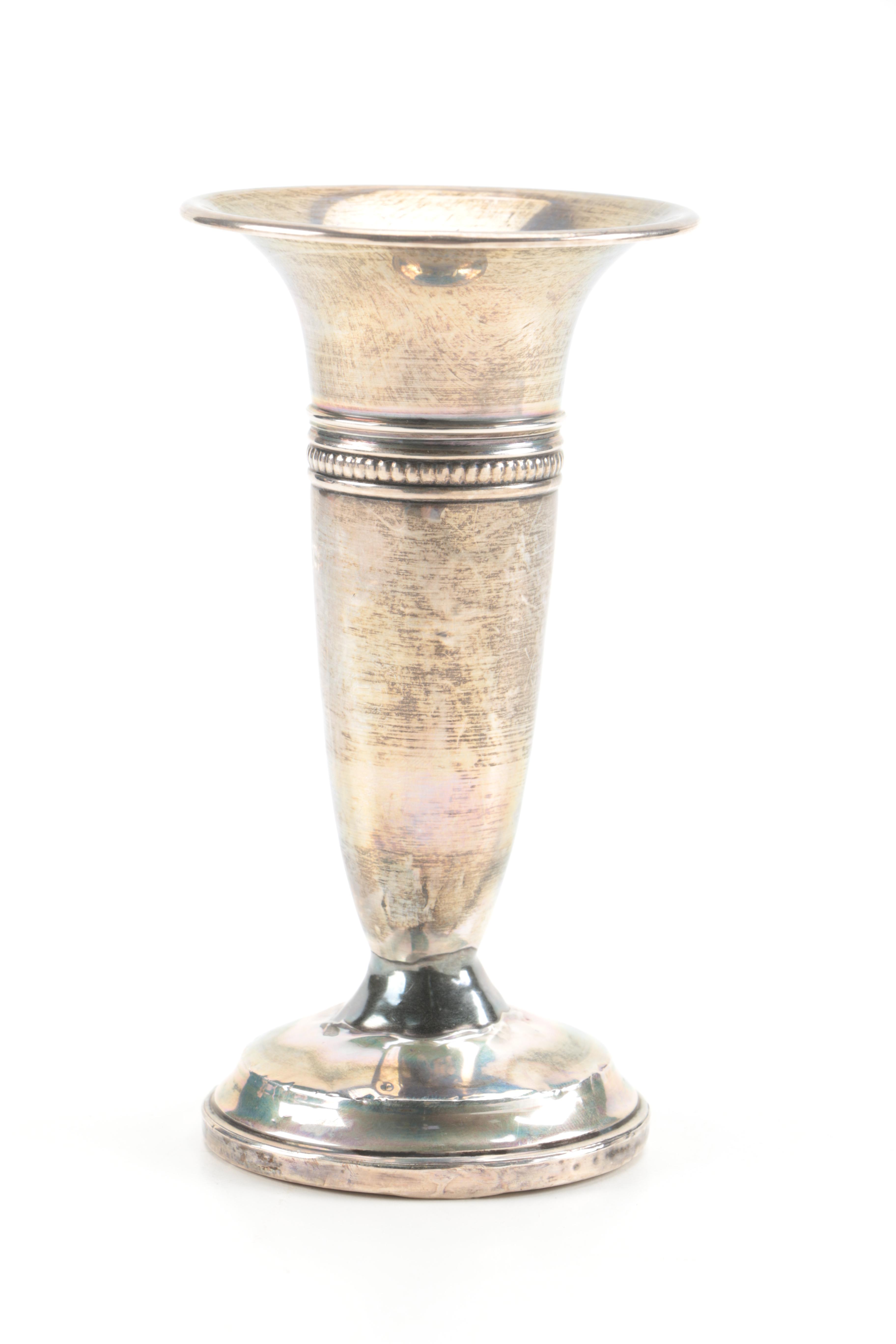 Weighted Sterling Silver Vase