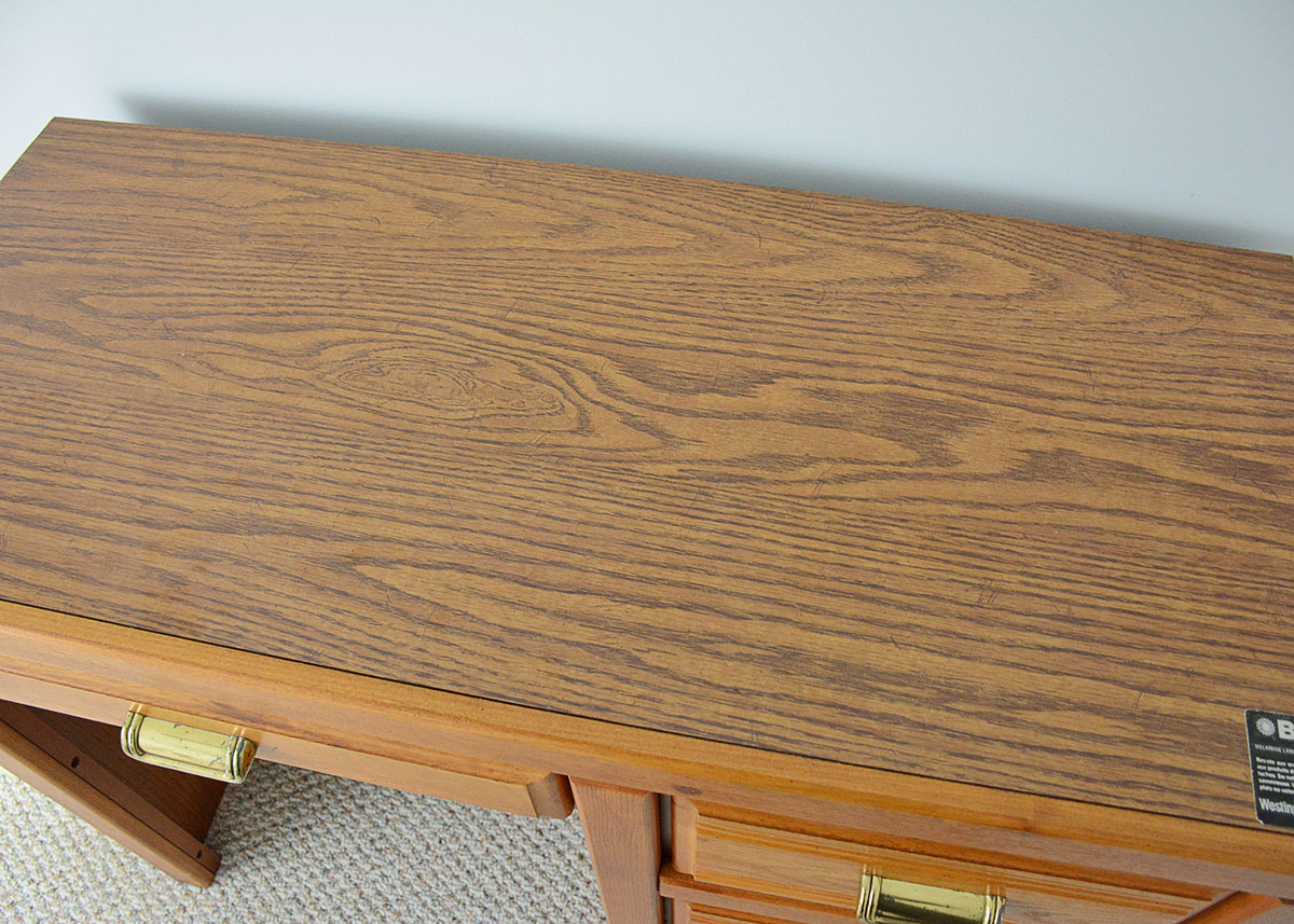 Oak Laminate Desk by Broyhill
