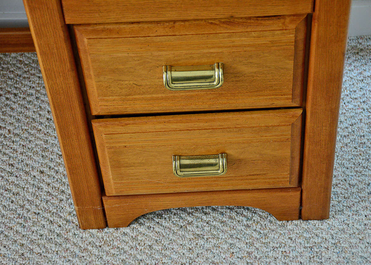 Oak Laminate Desk by Broyhill