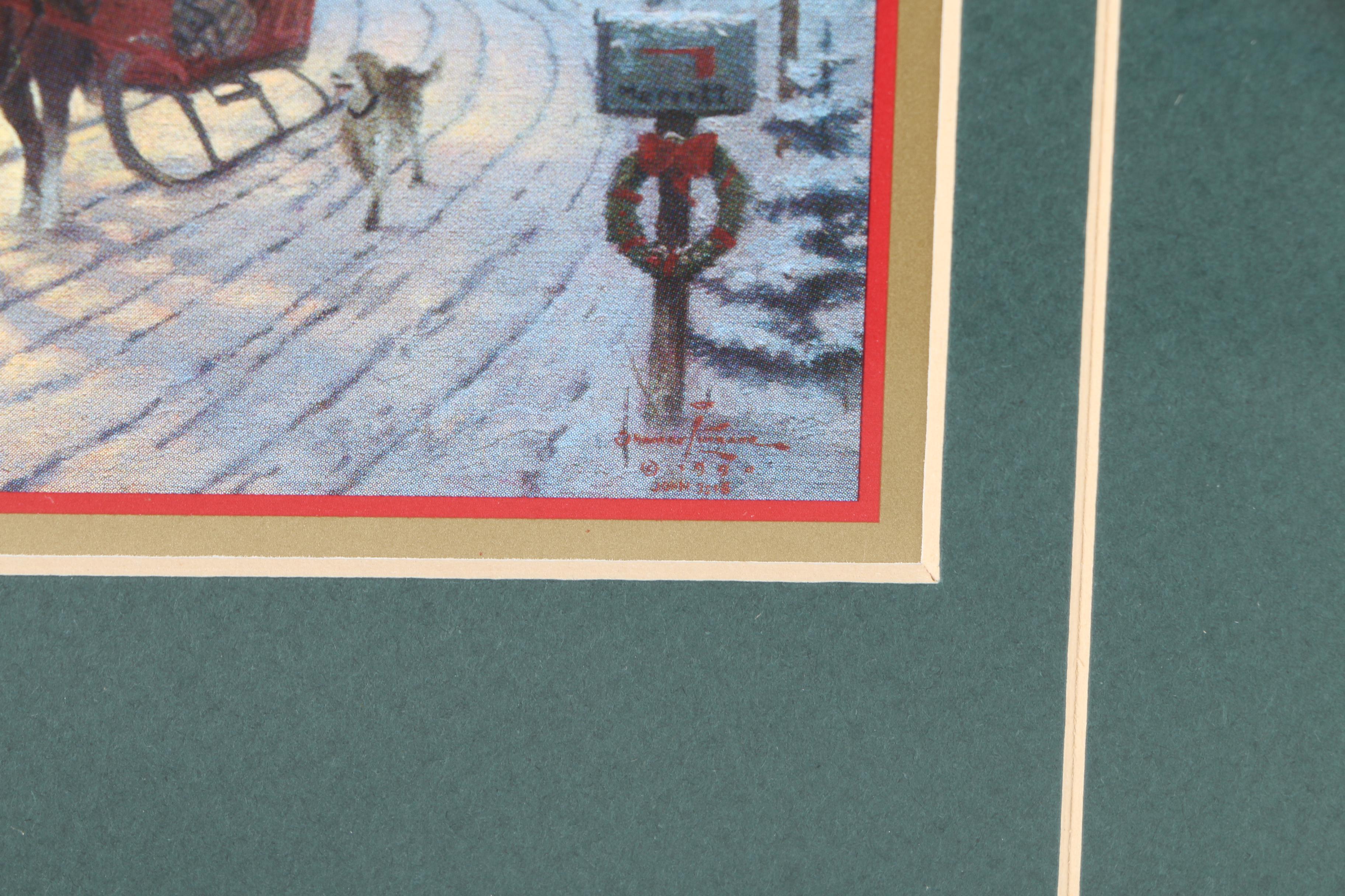 Offset Lithograph After Thomas Kinkade "Home For The Holidays"