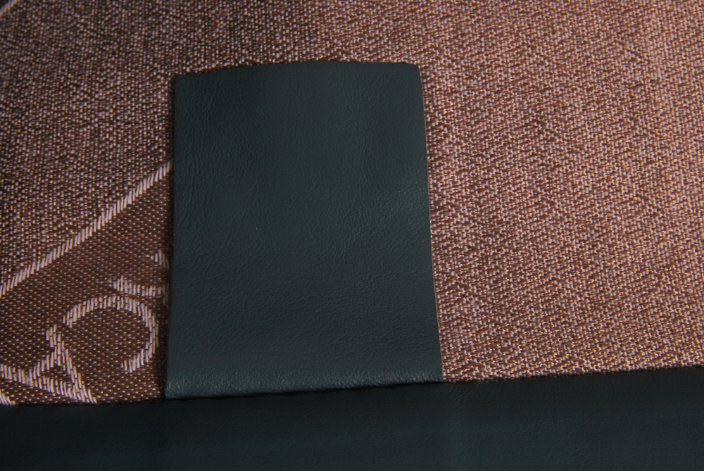 Blue Leather Recliner by Barcalounger