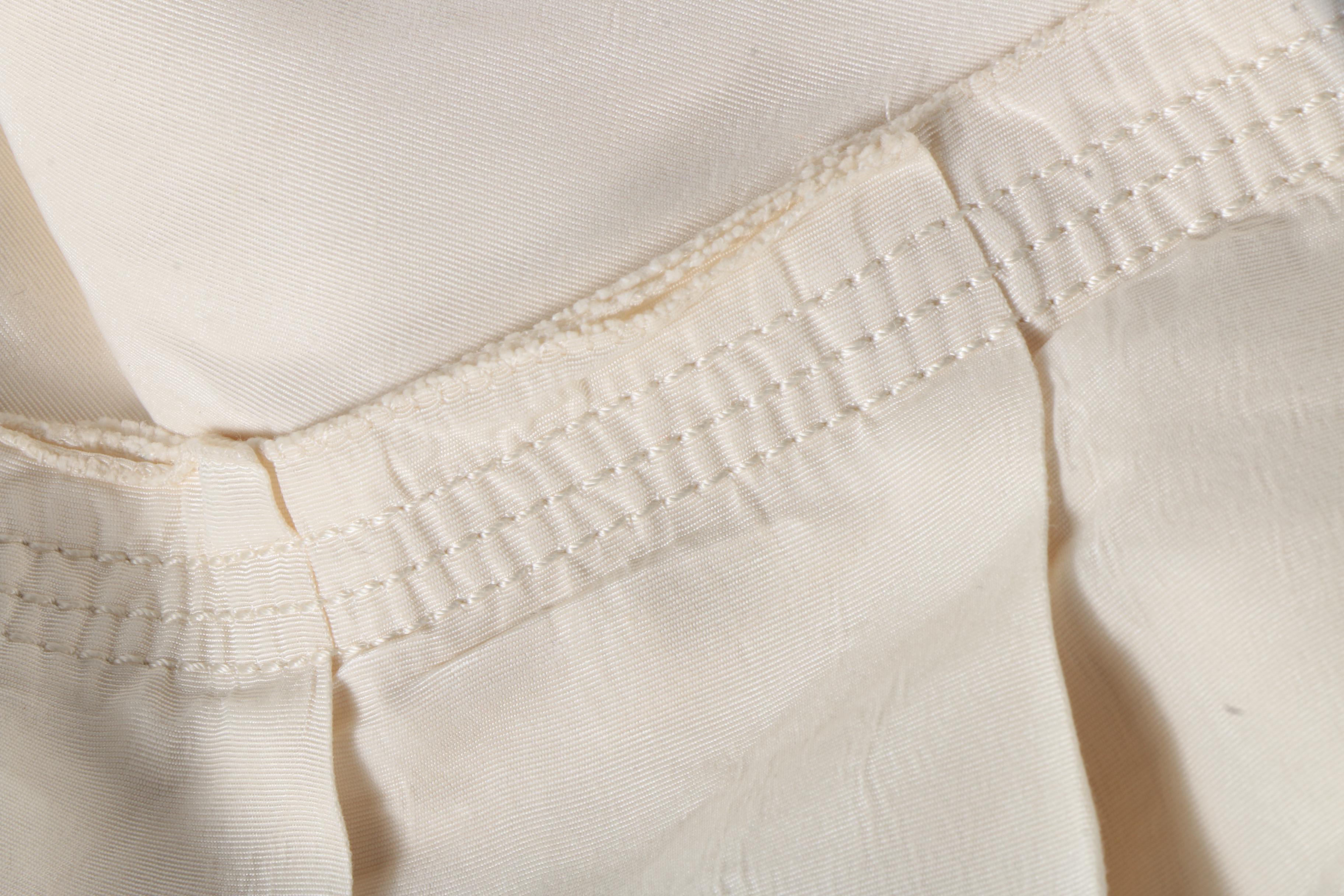 Prada Cream Silk Skirt