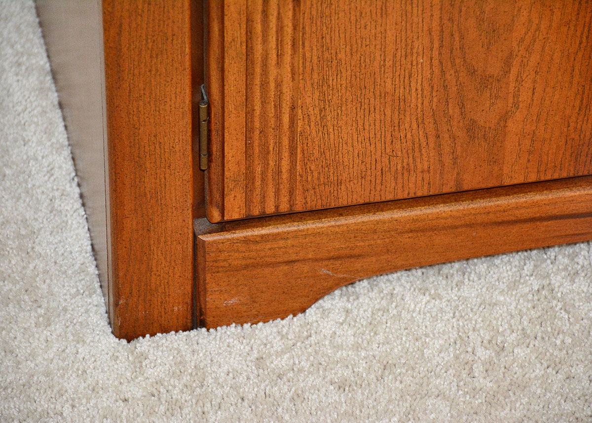 Oak Laminate China Cabinet by Broyhill