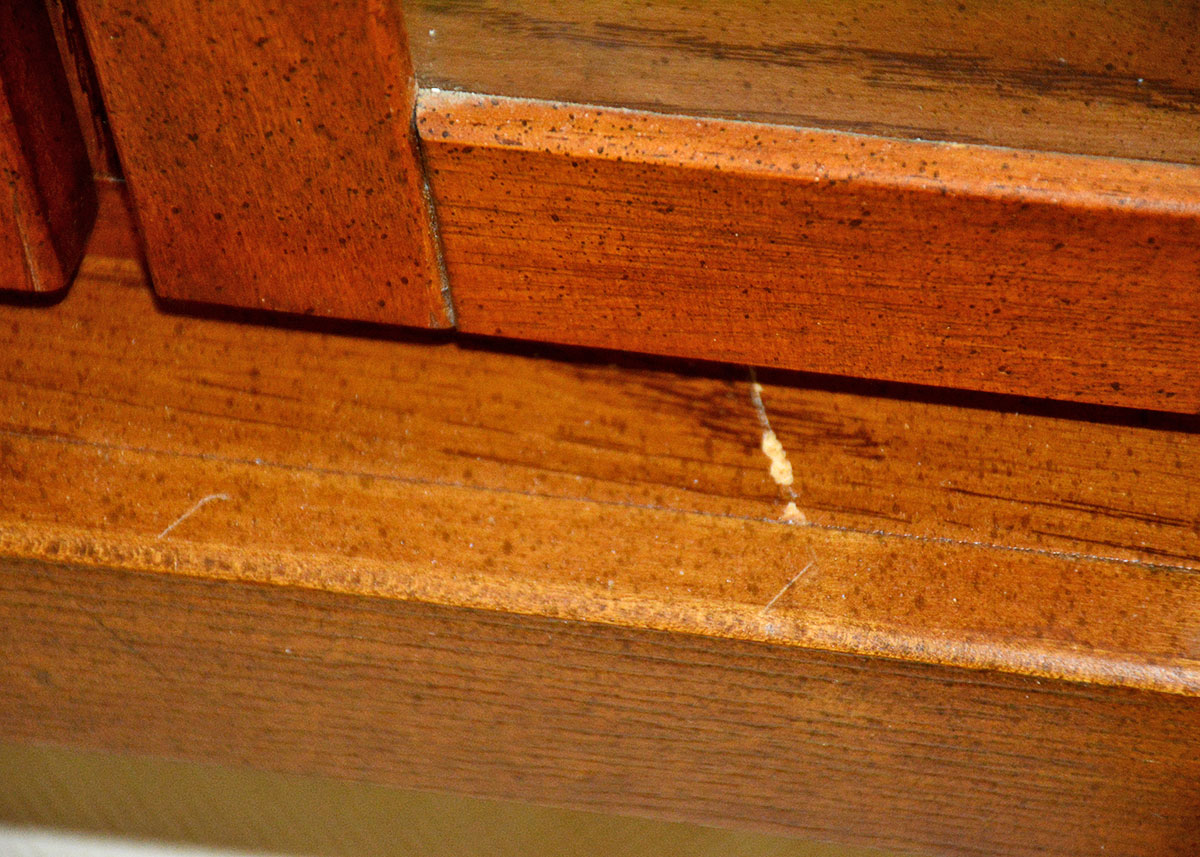 Oak Laminate China Cabinet by Broyhill