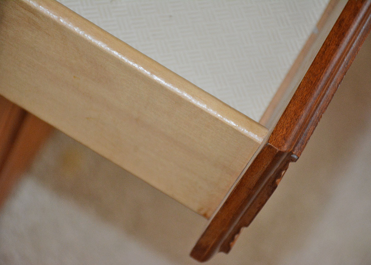 Oak Laminate China Cabinet by Broyhill