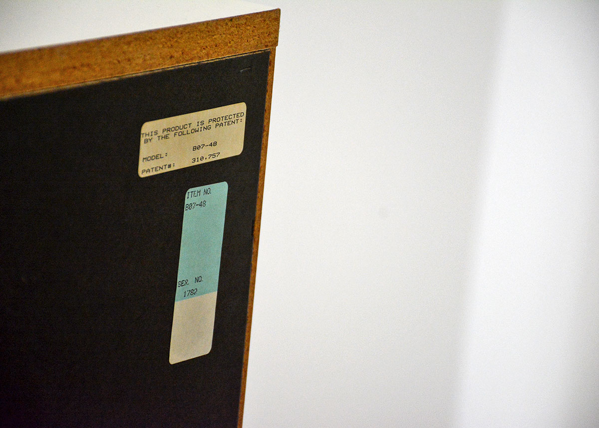 Art Deco Style White Vinyl Armoire