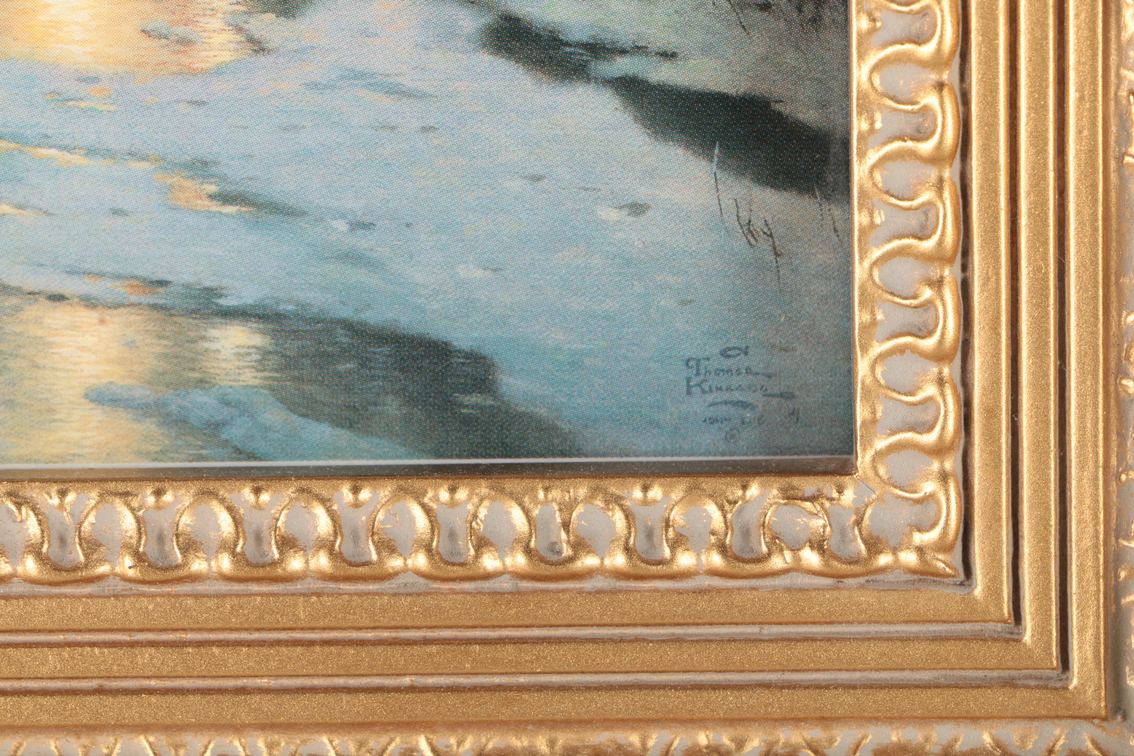 After Thomas Kinkade Offset Lithographs on Board