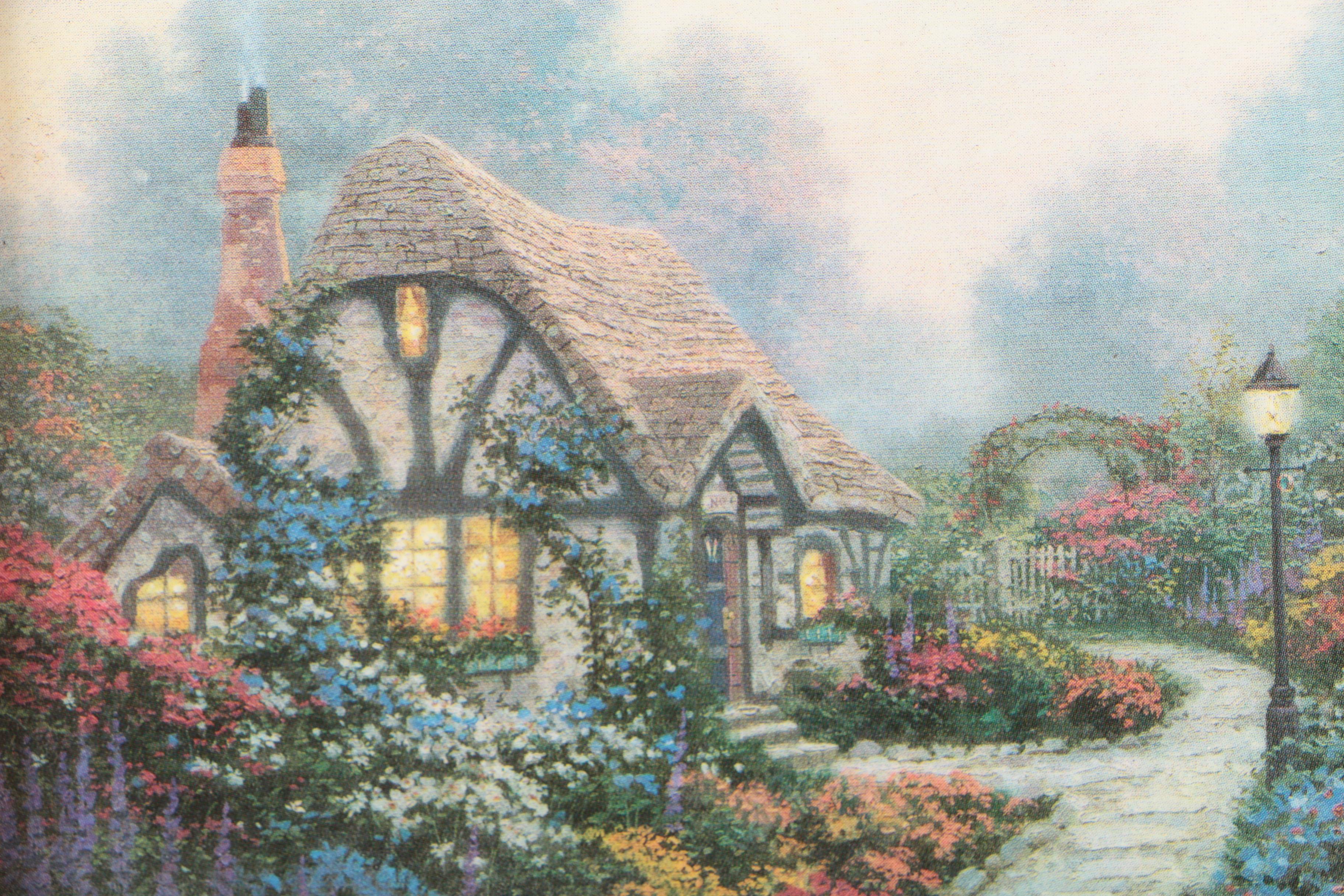 After Thomas Kinkade Offset Lithographs on Board