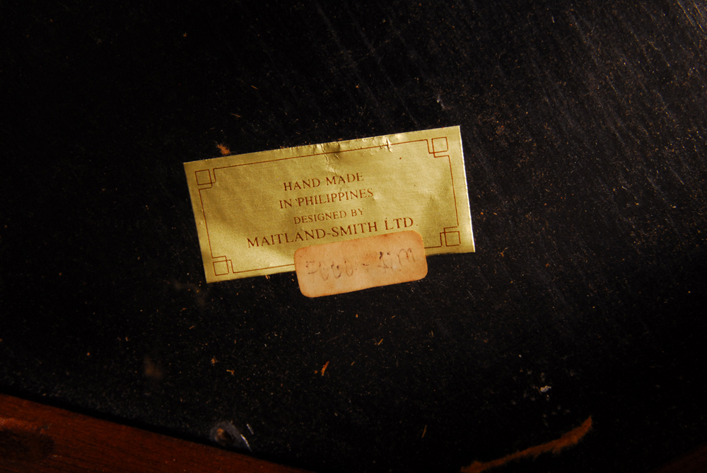 Marble Tile Topped Wooden Table