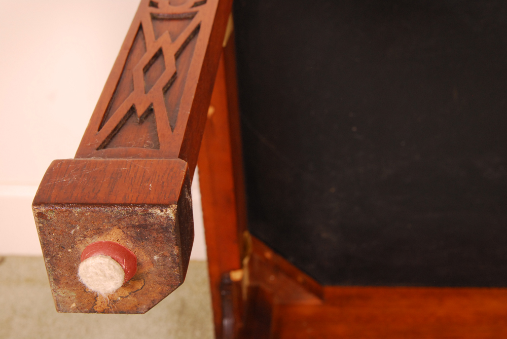 Marble Tile Topped Wooden Table