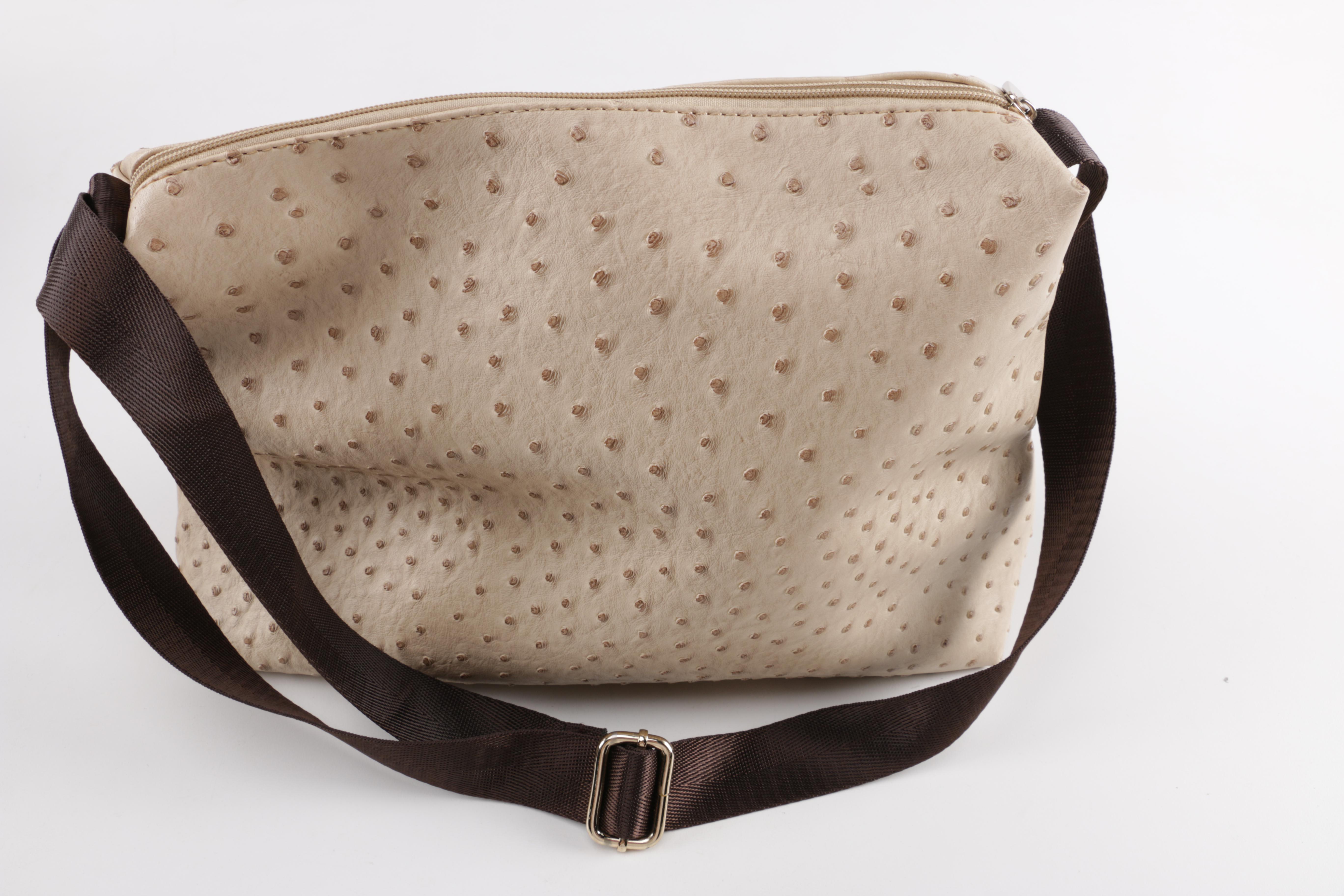 Ostrich Handbags and Clutch Wristlet