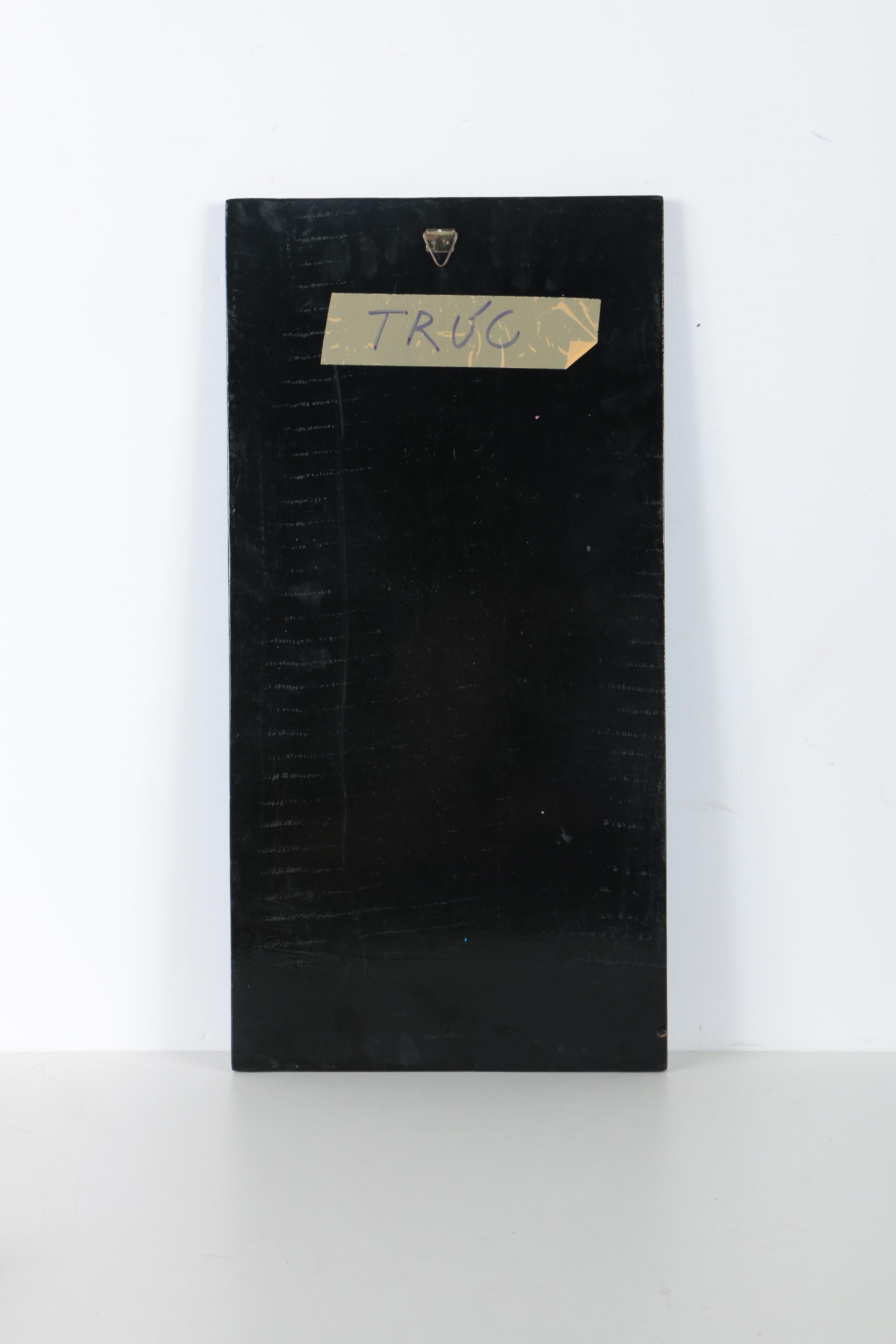 Vietnamese Lacquered Wood Panels With Mother of Pearl Inlay