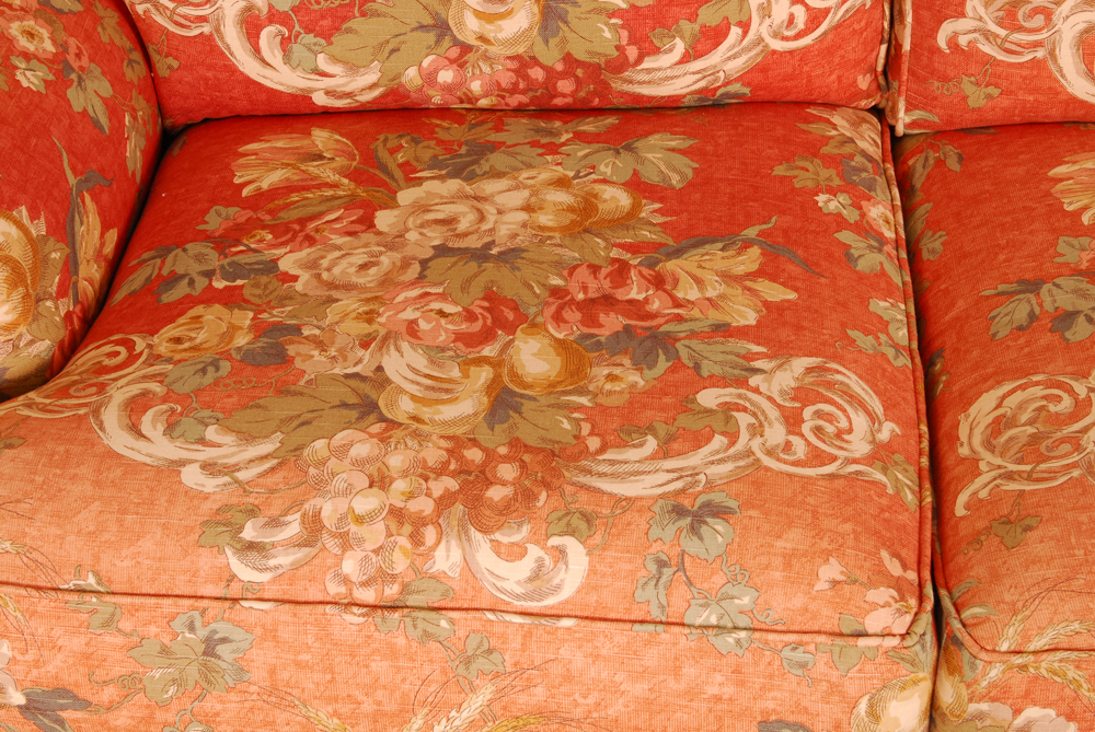 King Hickory Floral Upholstered Sofa