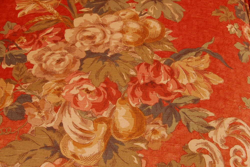 King Hickory Floral Upholstered Sofa