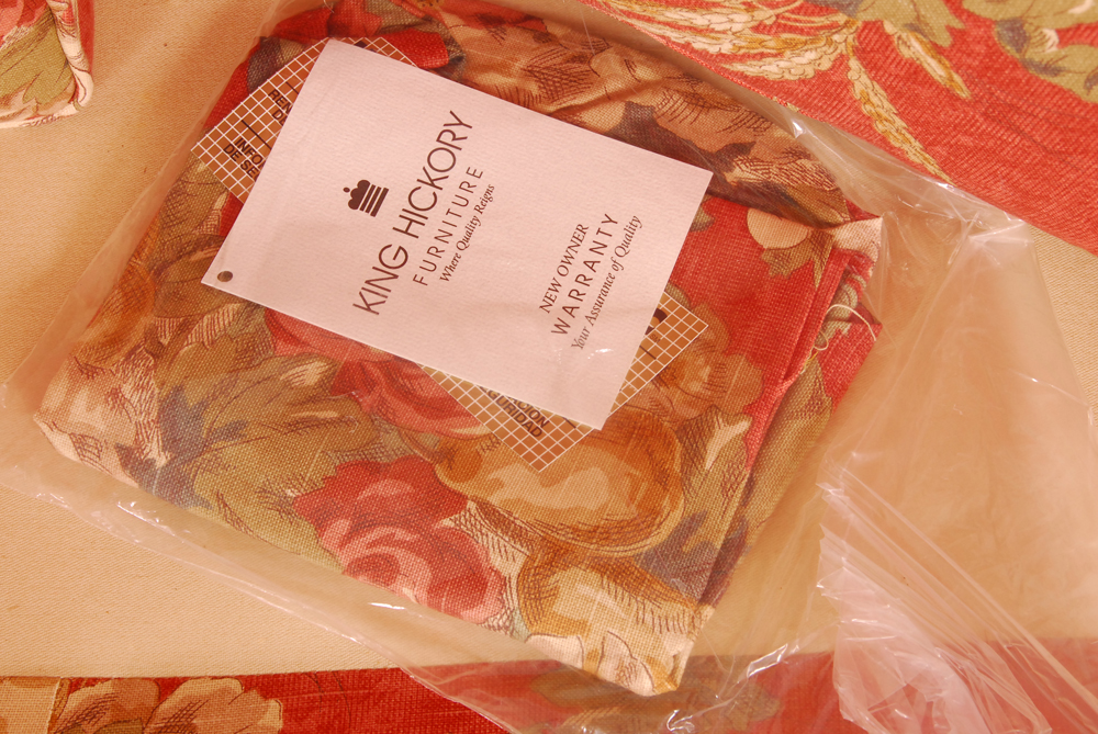 King Hickory Floral Upholstered Sofa