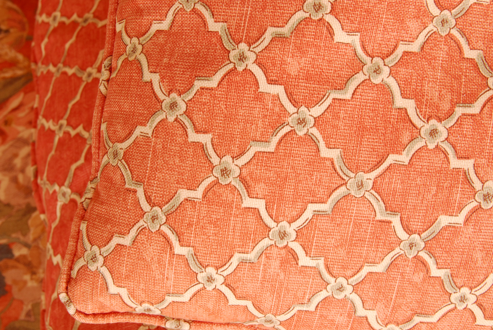 King Hickory Floral Upholstered Sofa