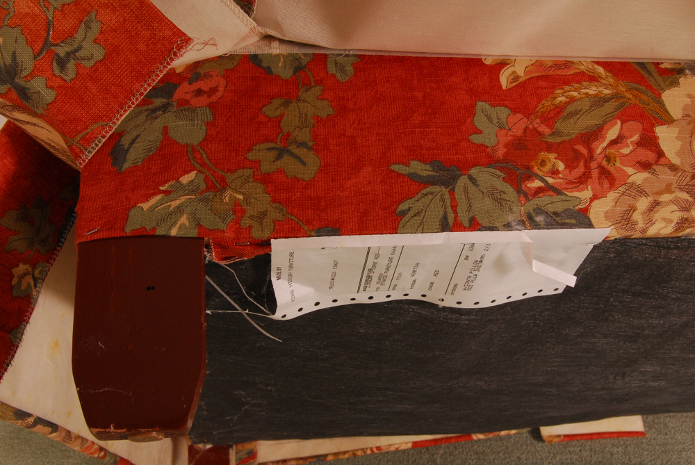 King Hickory Floral Upholstered Sofa