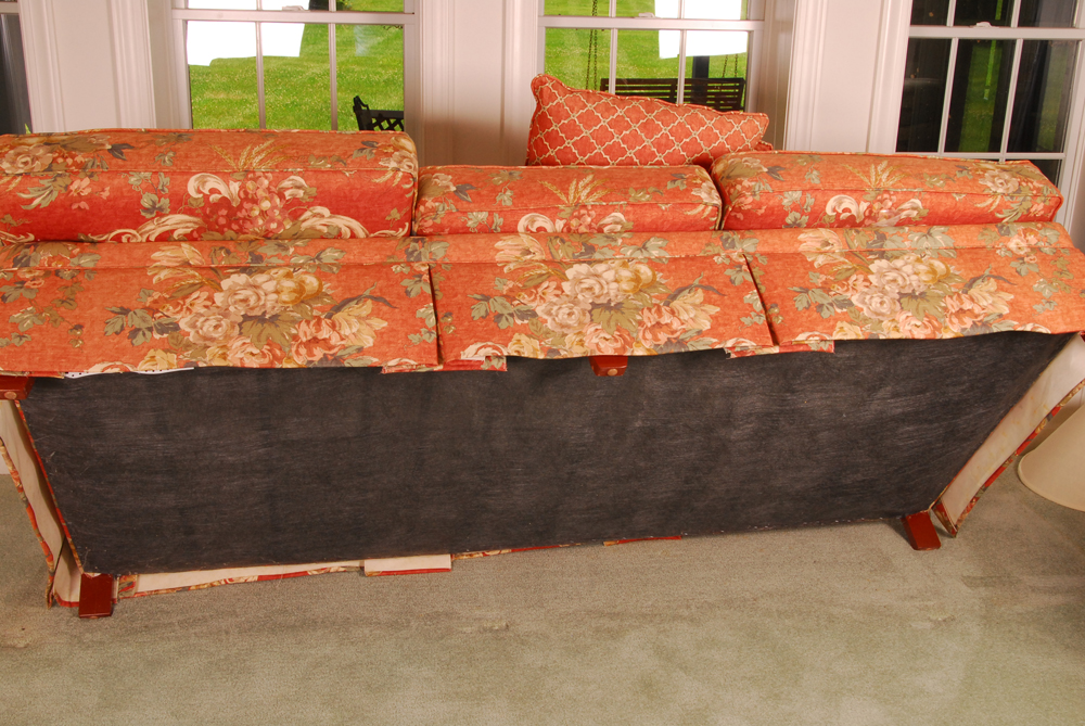 King Hickory Floral Upholstered Sofa