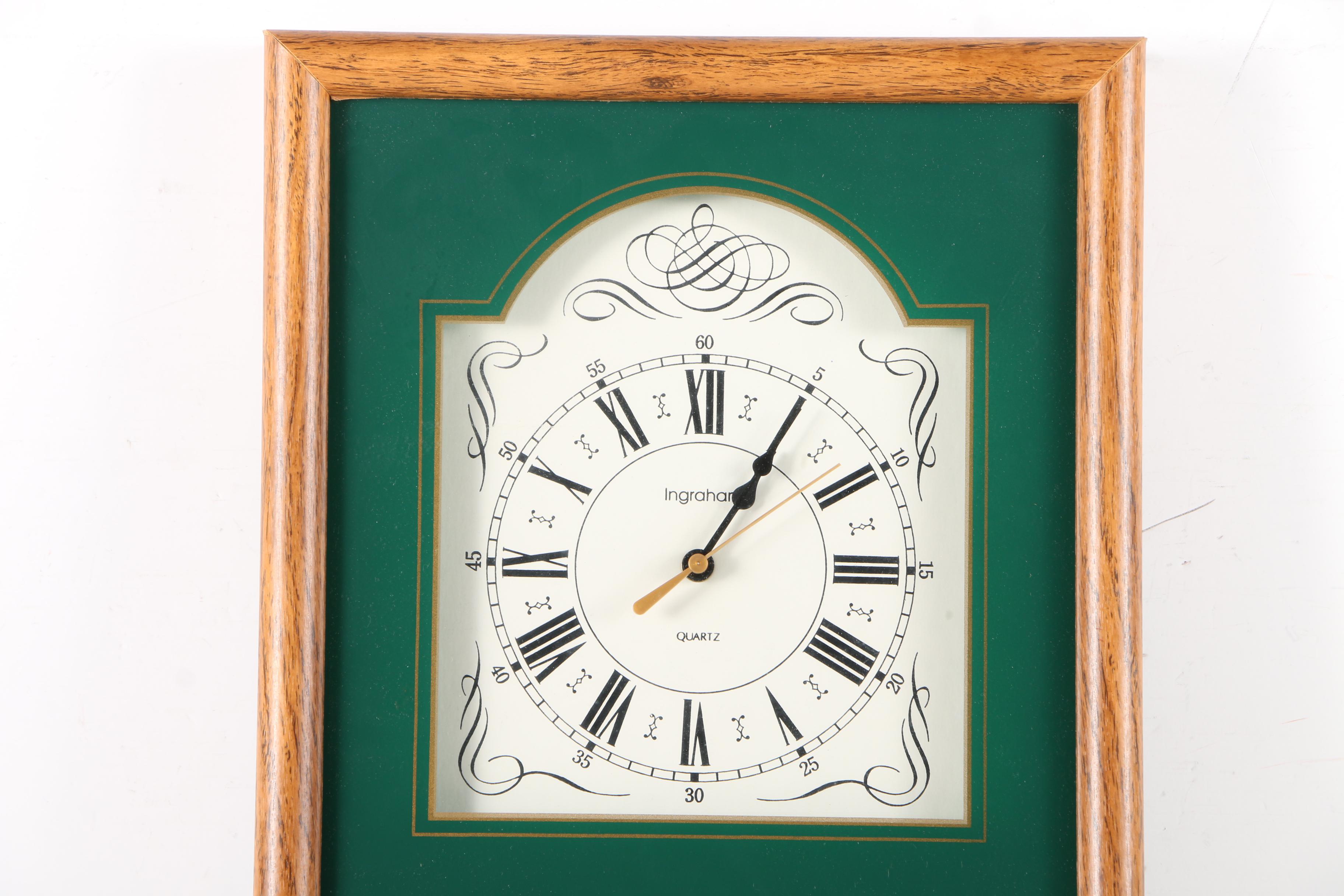 Ingraham Golf-Themed Analog Wall Clock