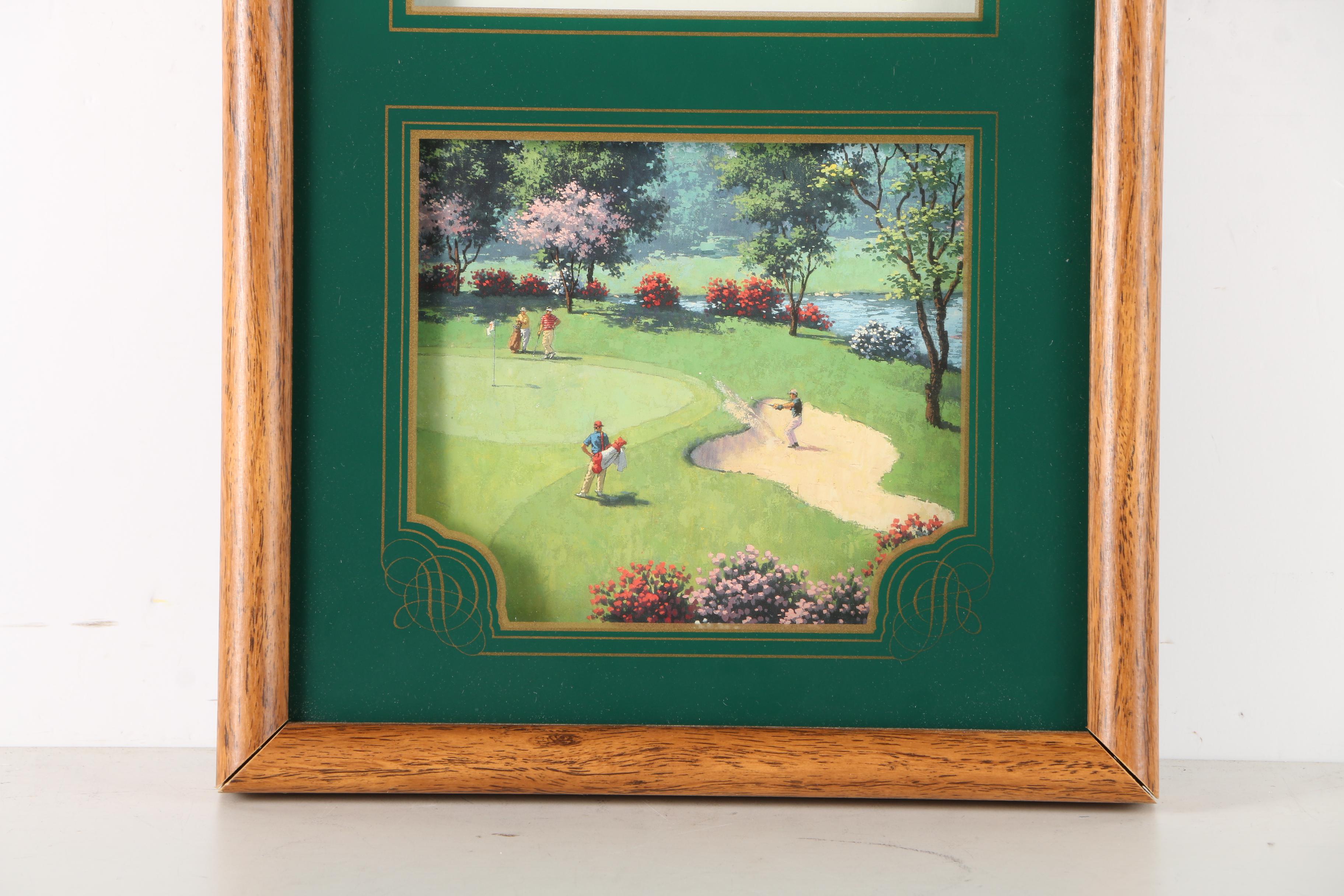 Ingraham Golf-Themed Analog Wall Clock