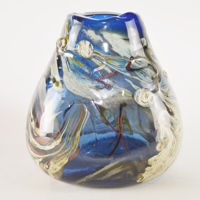Heavy Blown Glass Vase