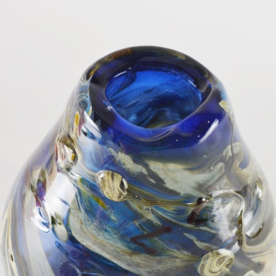 Heavy Blown Glass Vase