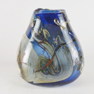 Heavy Blown Glass Vase