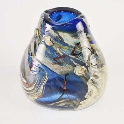 Heavy Blown Glass Vase