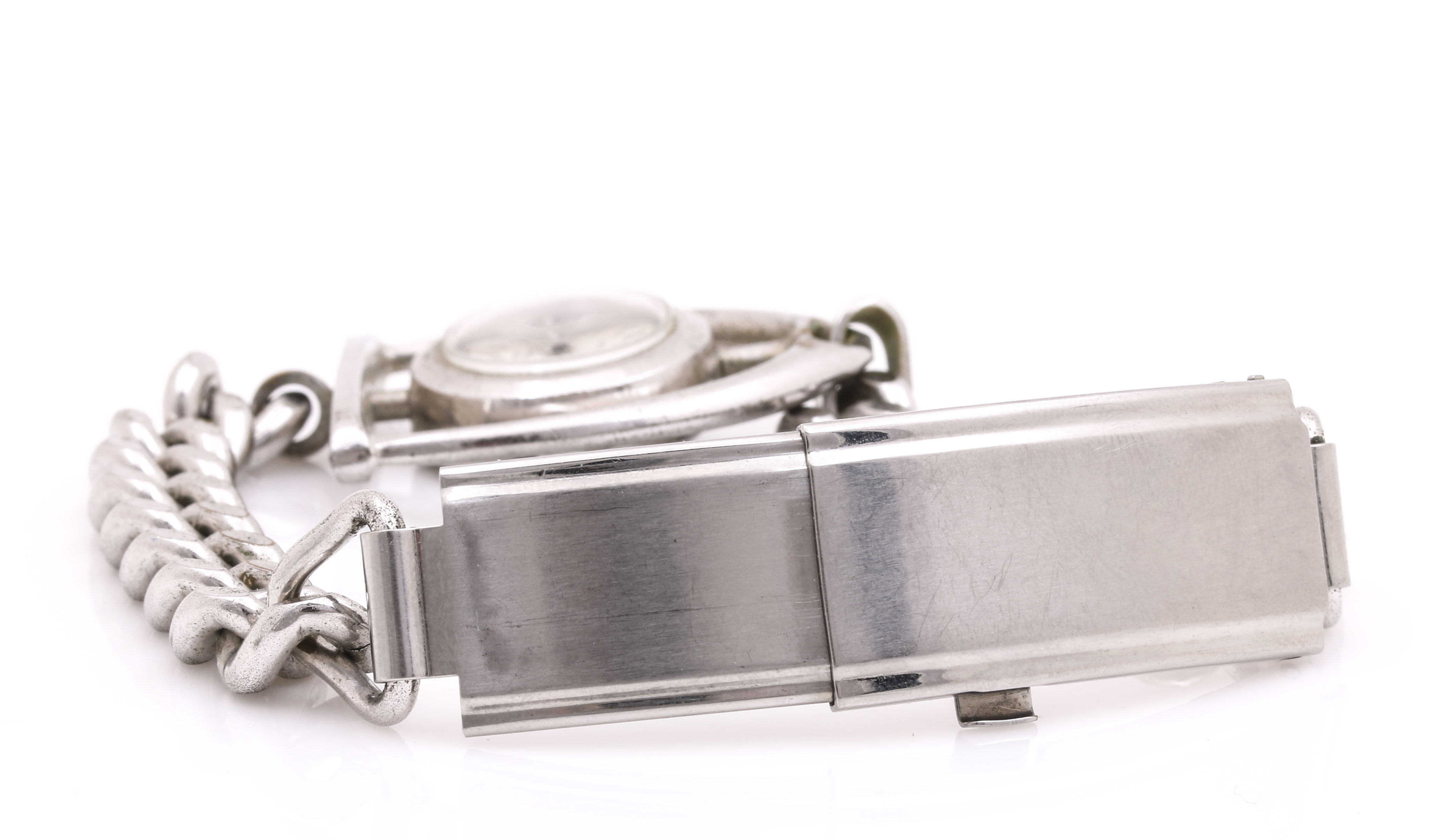 Sandoz Stainless Steel Swivel Watch