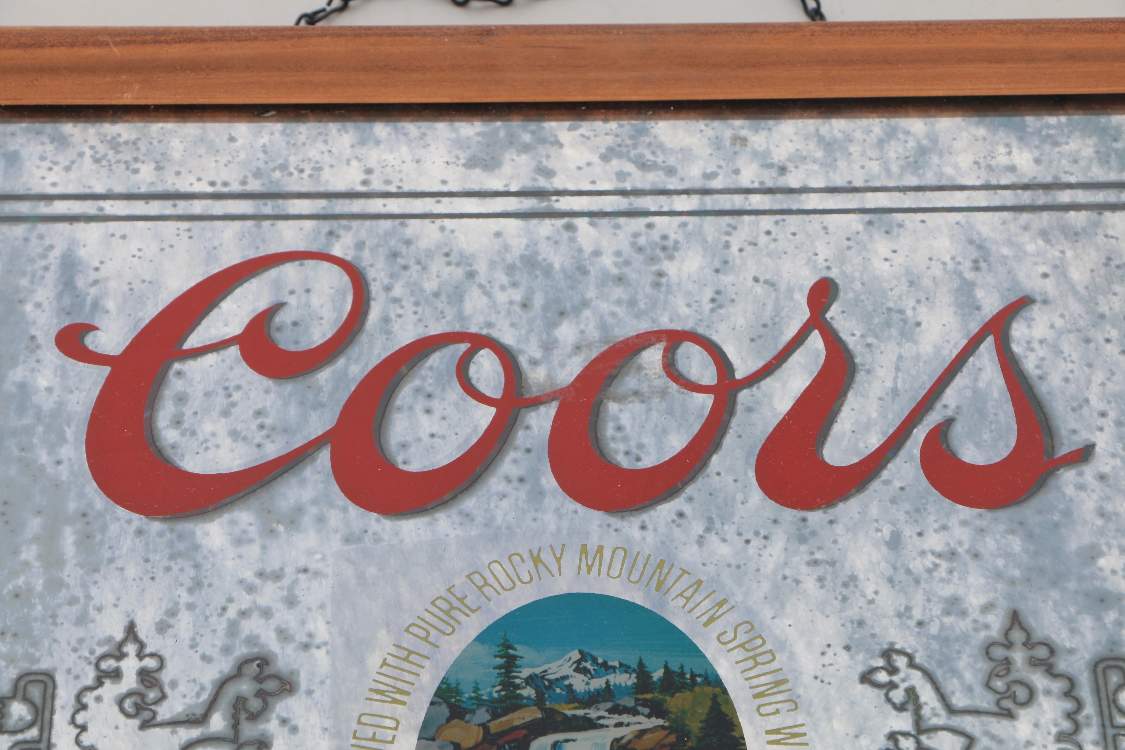 Electric Coors Beer Pub Mirror