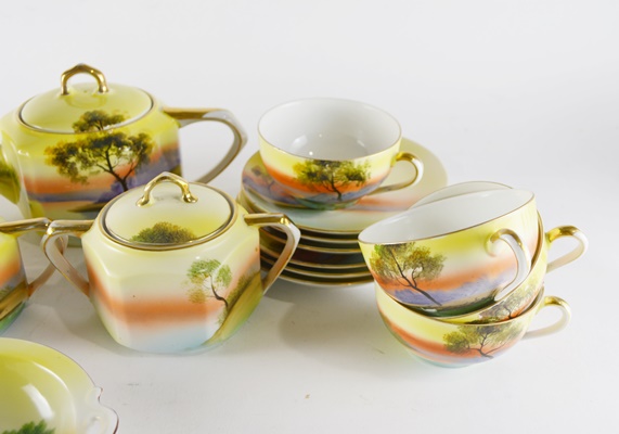 Noritake Hand Painted China Set