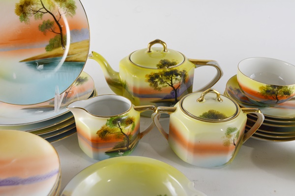 Noritake Hand Painted China Set