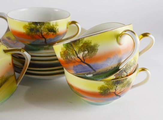 Noritake Hand Painted China Set