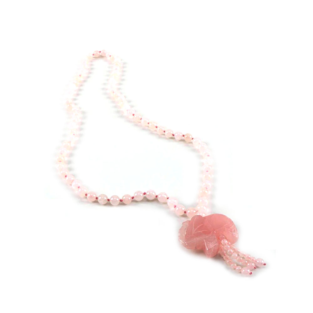 Rose Quartz Beaded Necklace