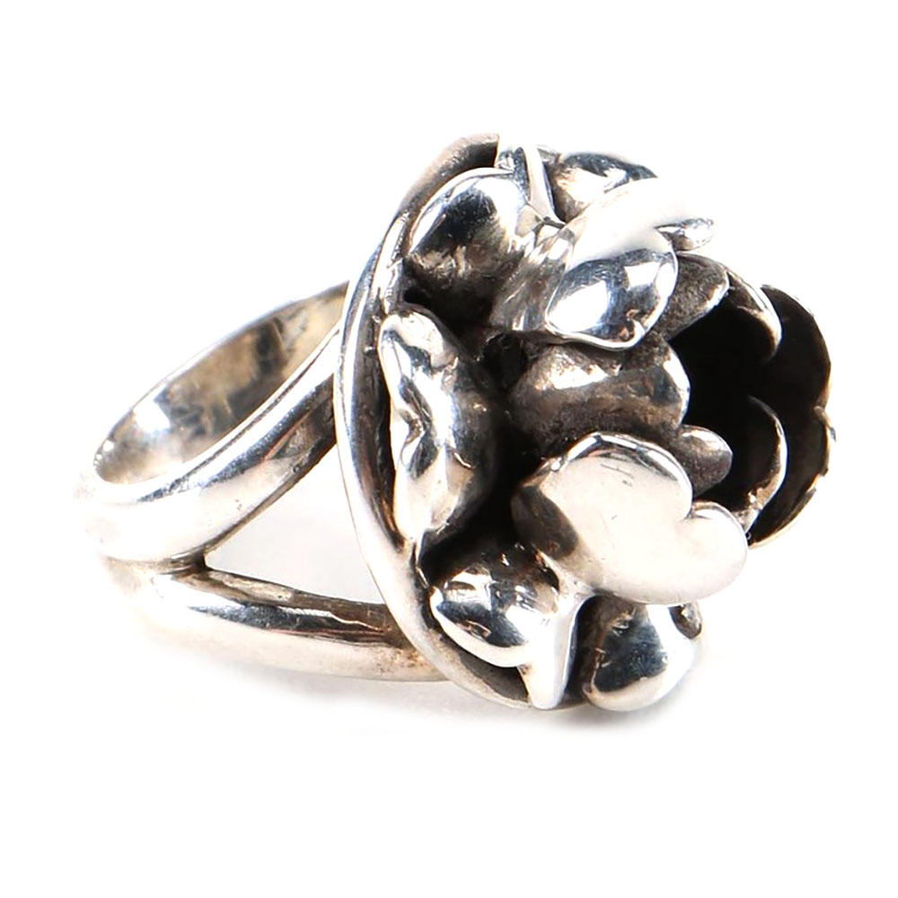 Sterling Silver Rose Ring