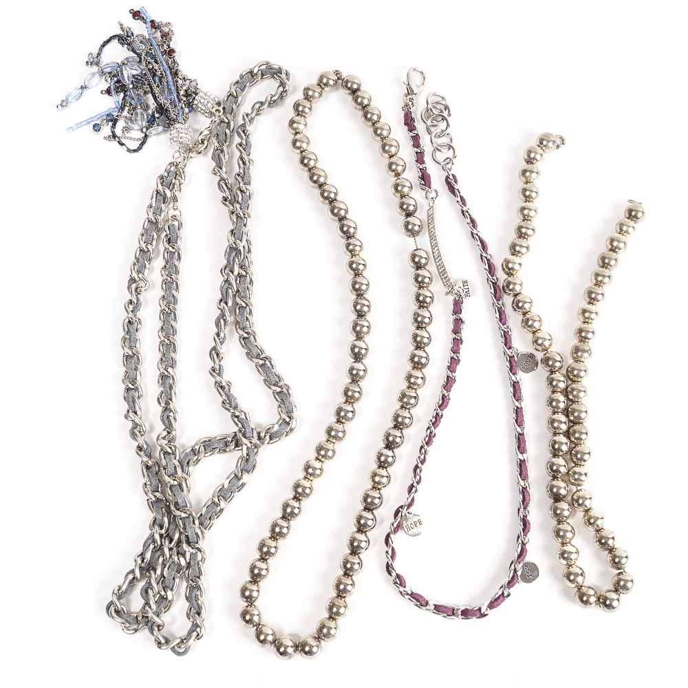 Silver Tone Costume Necklaces