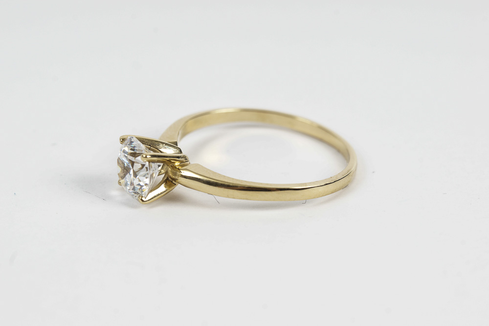 Set of Gold-Filled Jewelry with Cubic Zirconia Stones