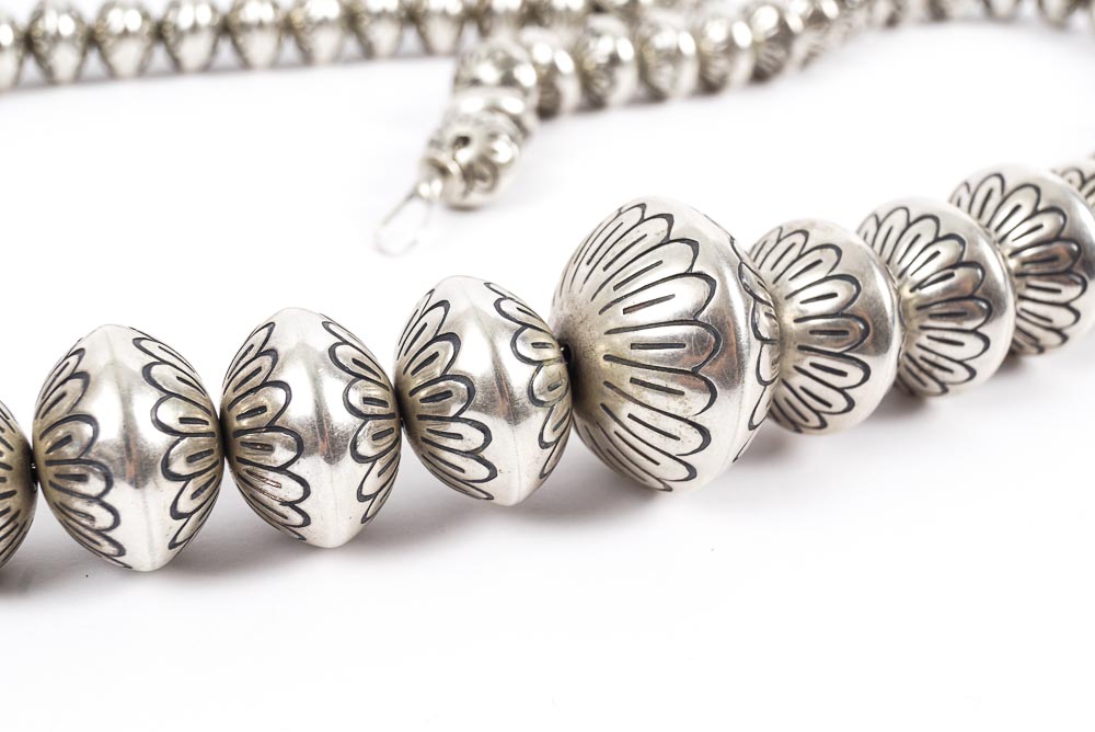 Sterling Silver Beaded Necklace