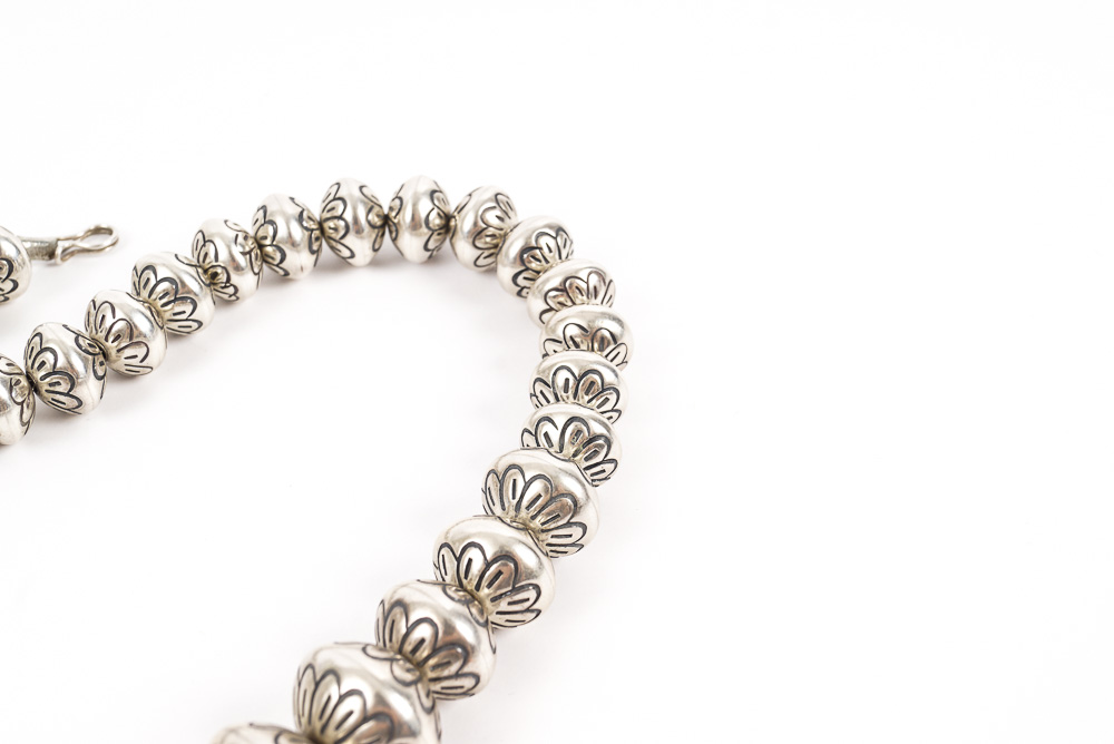 Sterling Silver Beaded Necklace