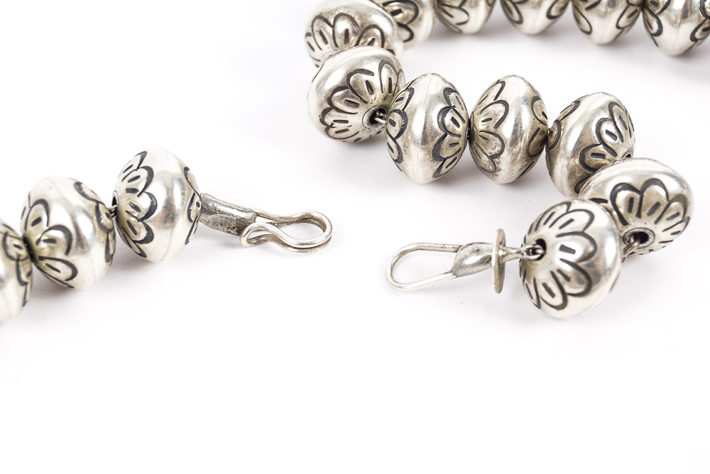Sterling Silver Beaded Necklace