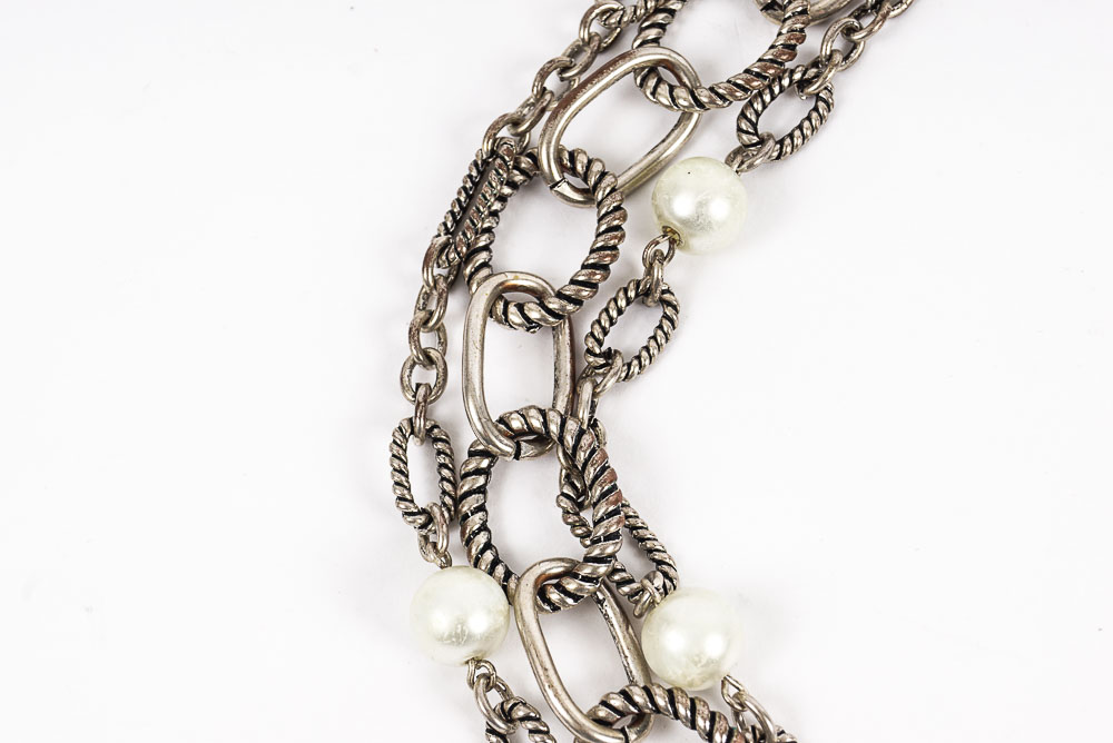 Collection of Silver Tone Costume Jewelry