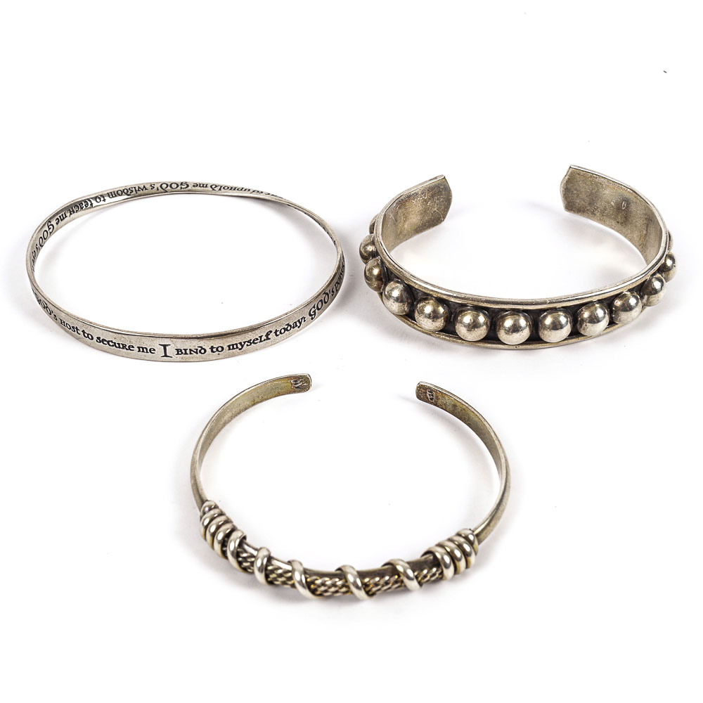 Sterling Silver Cuff Bracelets