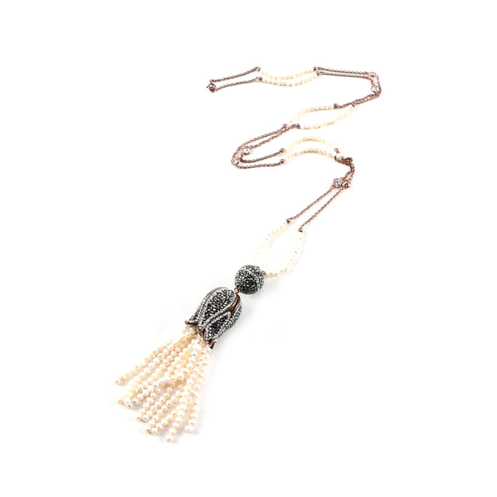 Sterling Silver and Cultured Pearl Necklace